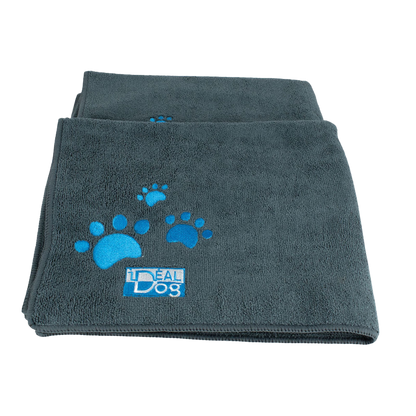 Pack of 2 absorbent microfiber towels for dogs and cats
