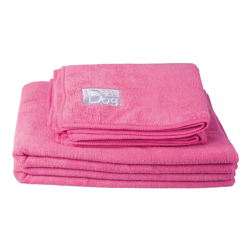 Pack of 2 absorbent microfiber towels for dogs and cats