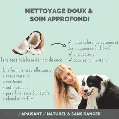 Soin des yeux 2 en 1 pour chiens et chats