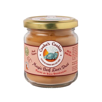 Poudre de foie de bœuf pour chiens et chats