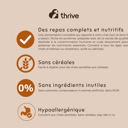 Émincé de poulet aux légumes pour chats adultes et seniors