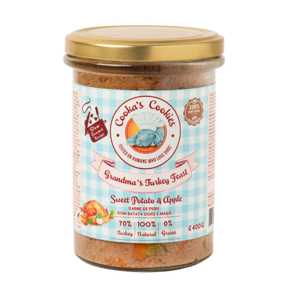 Repas complet vapeur à la dinde et patate douce