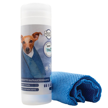 Serviette rafraîchissante pour chiens et chats