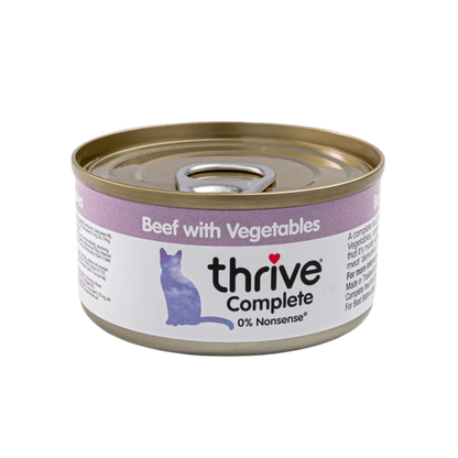 Émietté de bœuf aux légumes pour chats adultes et seniors
