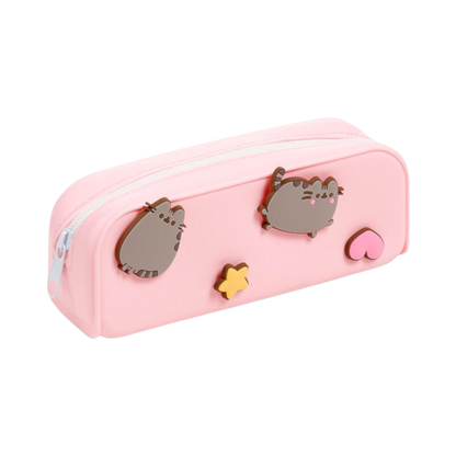 Pusheen Silicone Pencil Case with Stars and Hearts