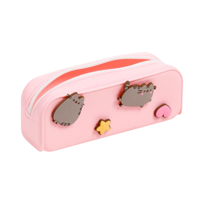 Pusheen Silicone Pencil Case with Stars and Hearts