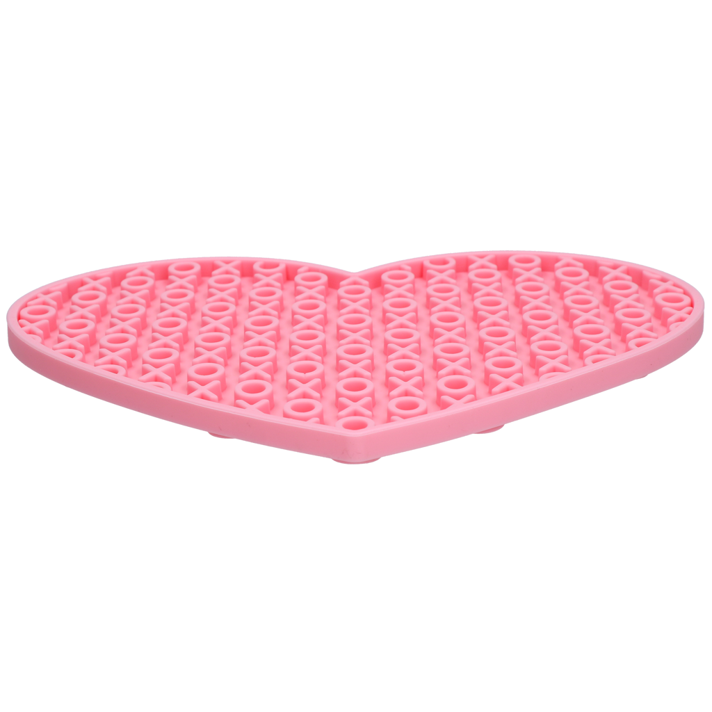 Tapis de léchage en forme de cœur