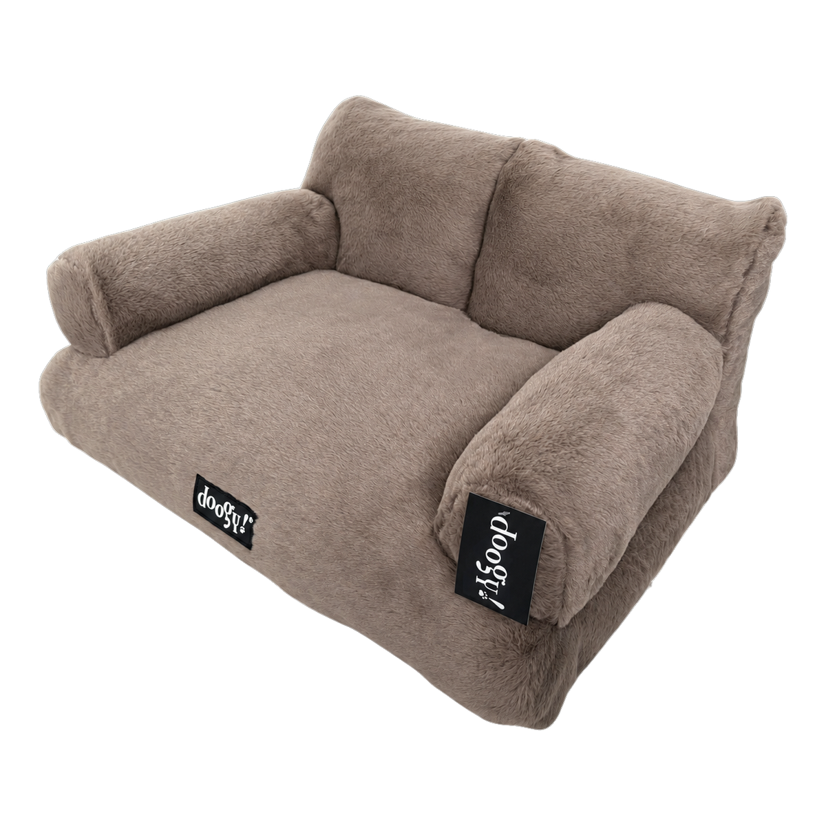 Soft armchair with backrest and armrests