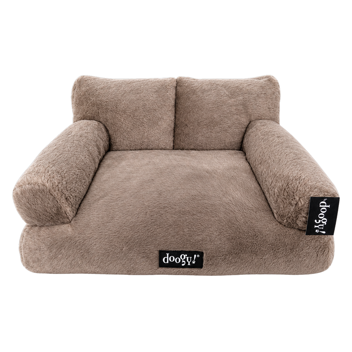 Soft armchair with backrest and armrests
