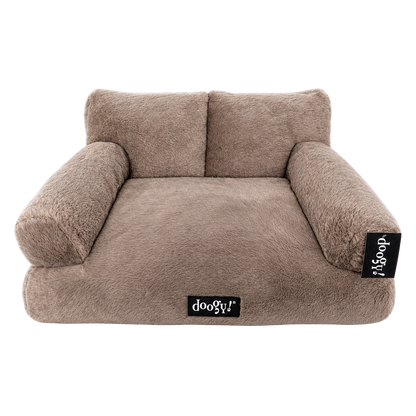Soft armchair with backrest and armrests
