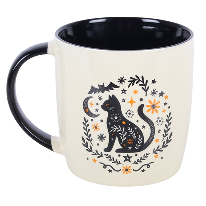 Mug en céramique Chat noir