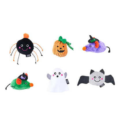 6-Pack Haunted Creatures Halloween Cat Toys